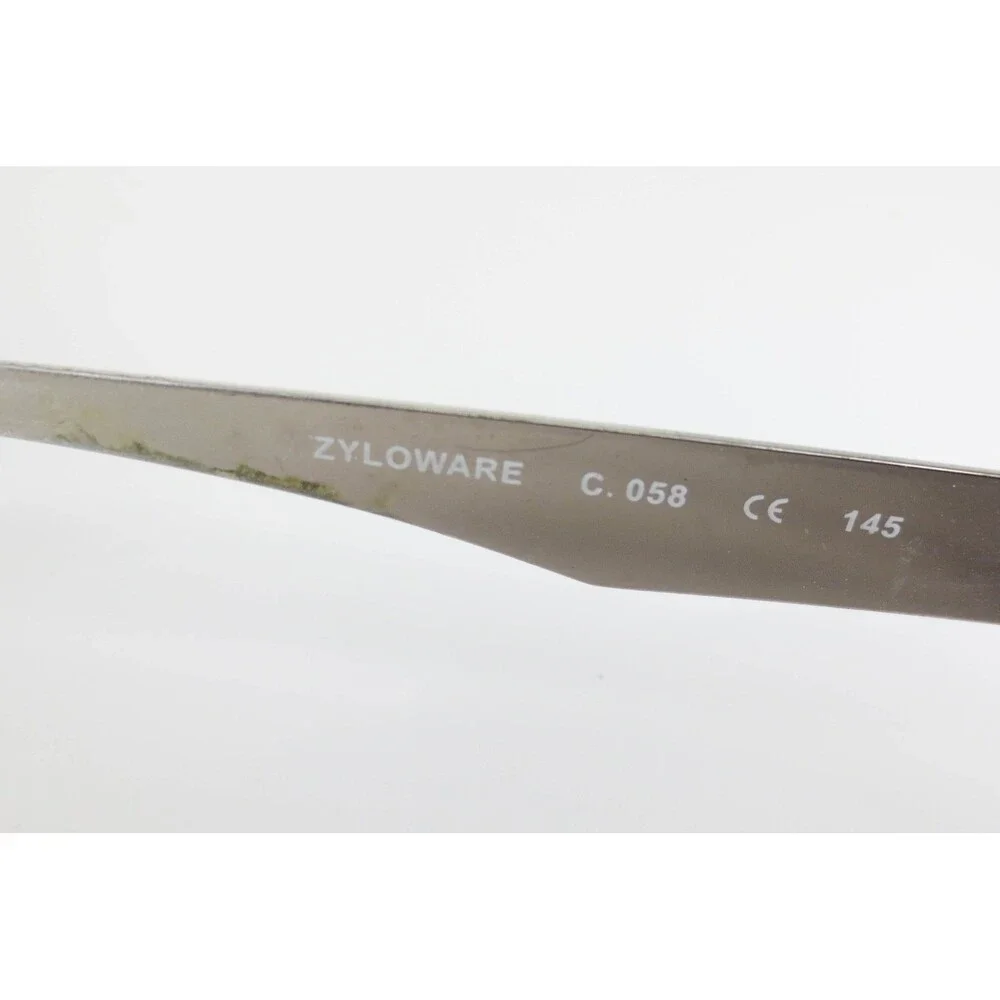 Zyloware Jackson Signature 1049 Eyeglasses Gunmetal Silver Rectangle Frames 145